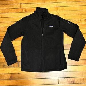 Women’s Patagonia Zip Up Better Sweater Jacket Fleece Dark Gray MEDIUM
